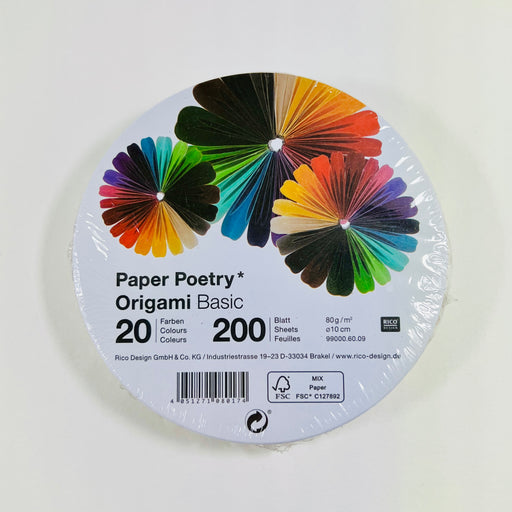 Rundt origamipapir