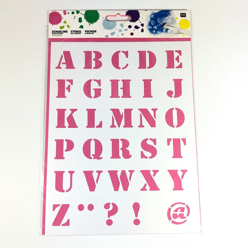 ABC stencil - HUSFLID