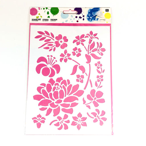 Blomster stencil